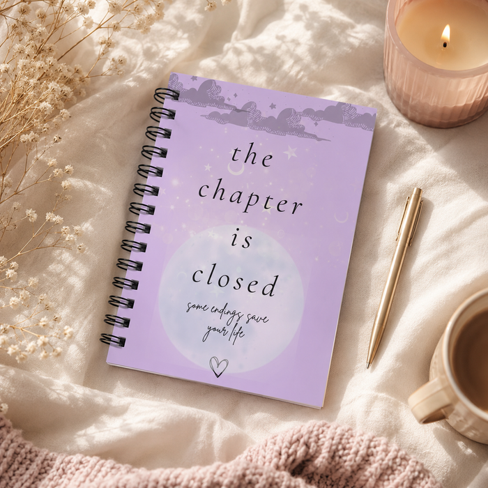" The Chapter Is Closed " Spiral Bound Journal
