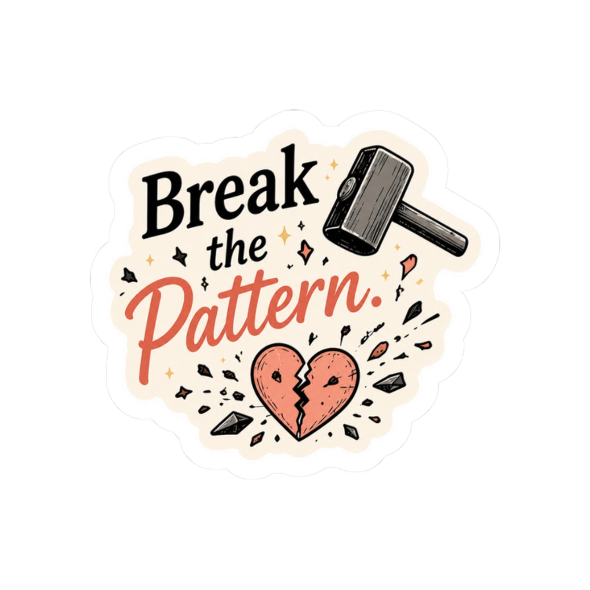 Break the Pattern Sticker