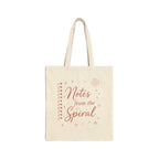 "Notes from the Spiral" Canvas Tote