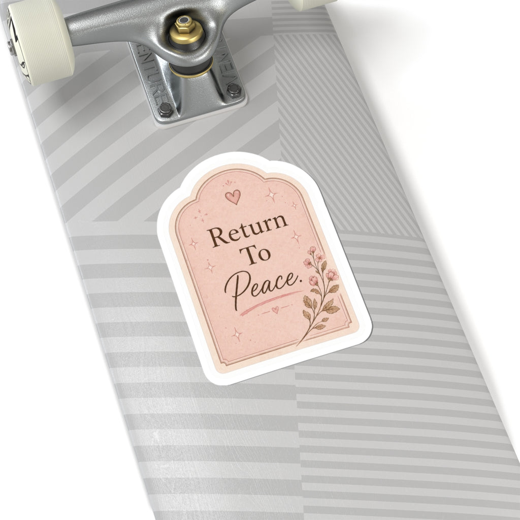 Return To Peace Floral Sticker