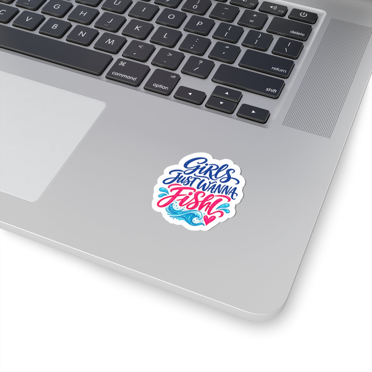 Girls Just Wanna Fish Sticker 🎣💗🌊