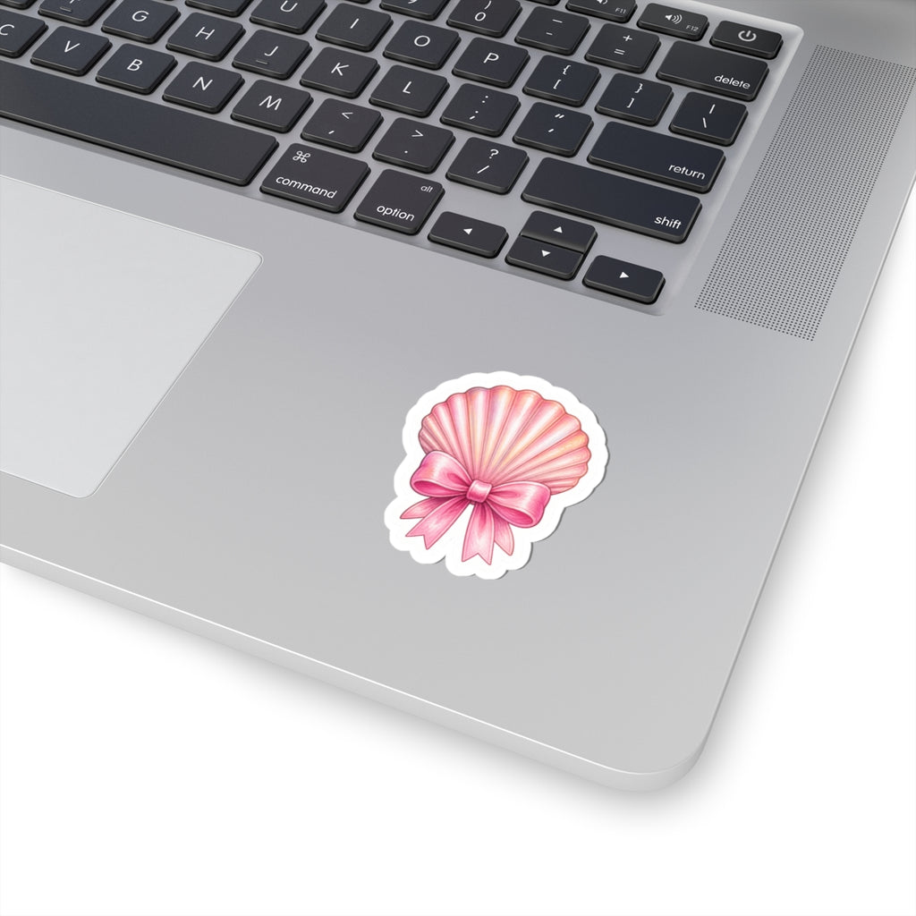Pink Bow Seashell Sticker 🎀🐚