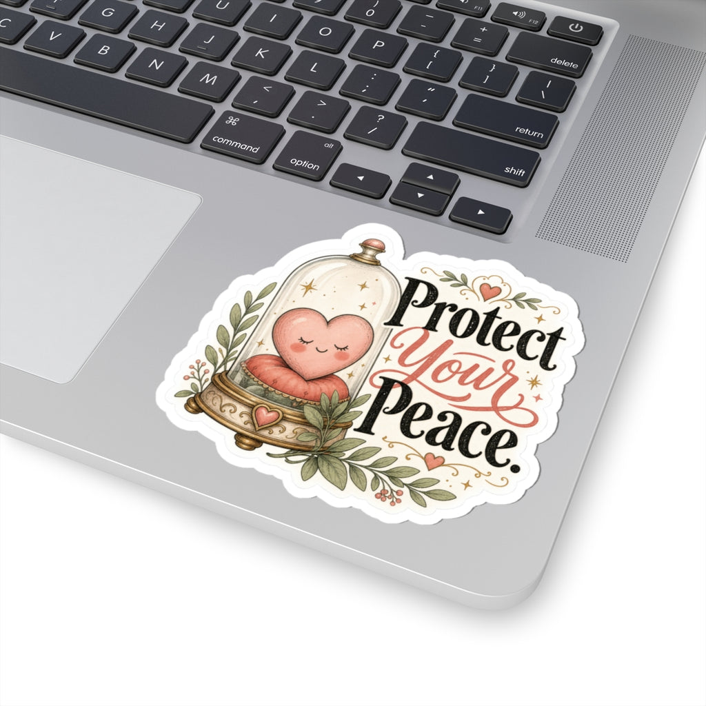 Protect Your Peace Heart Sticker