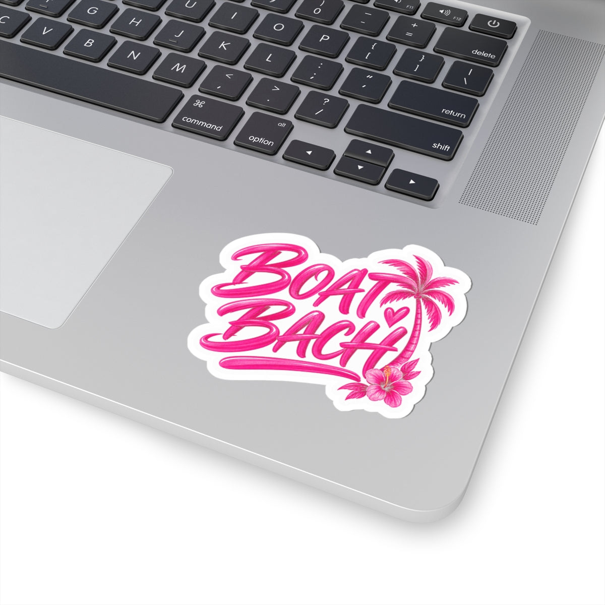 Boat Bach Pink Palm Sticker 🌴💕