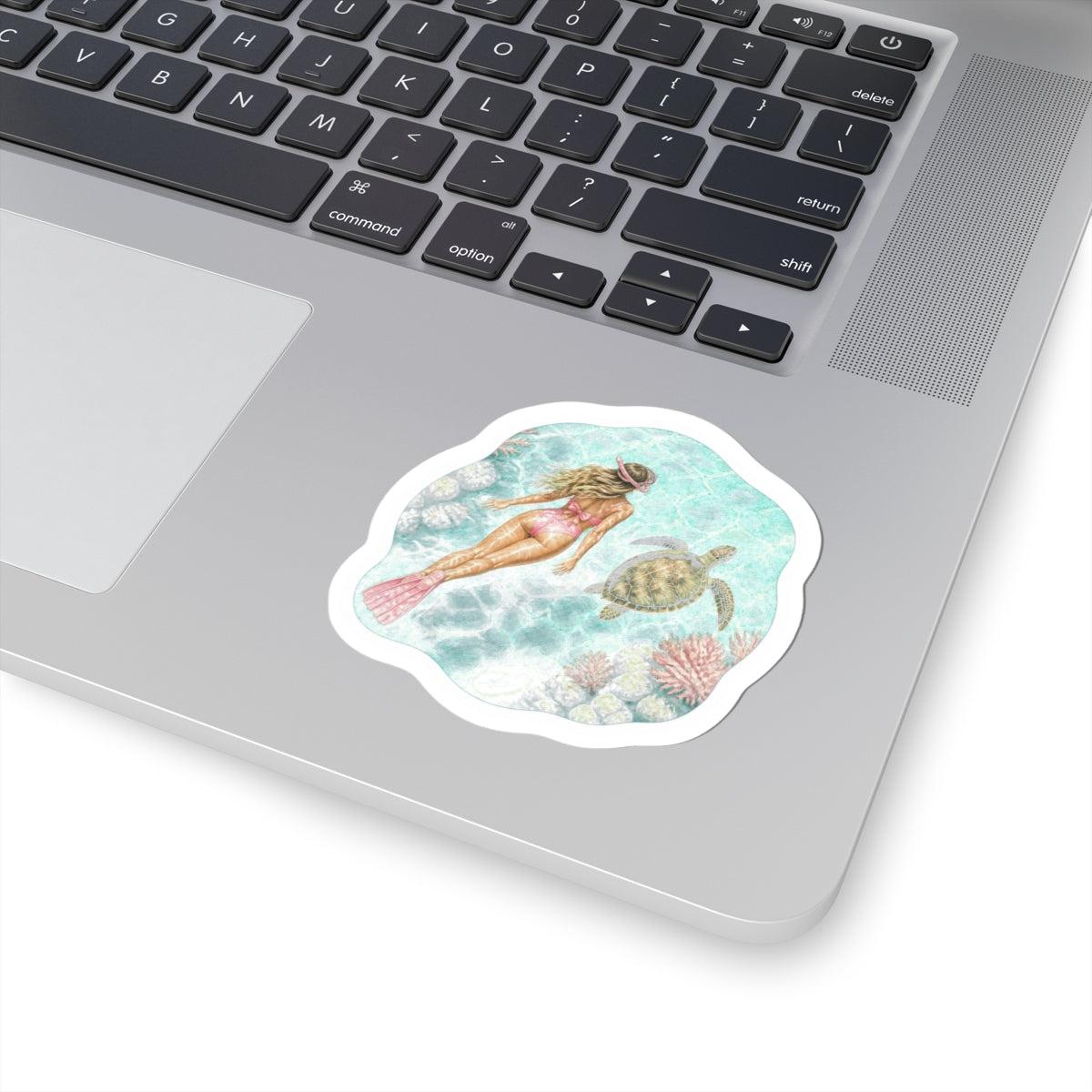 Mermaid & Sea Turtle Sticker