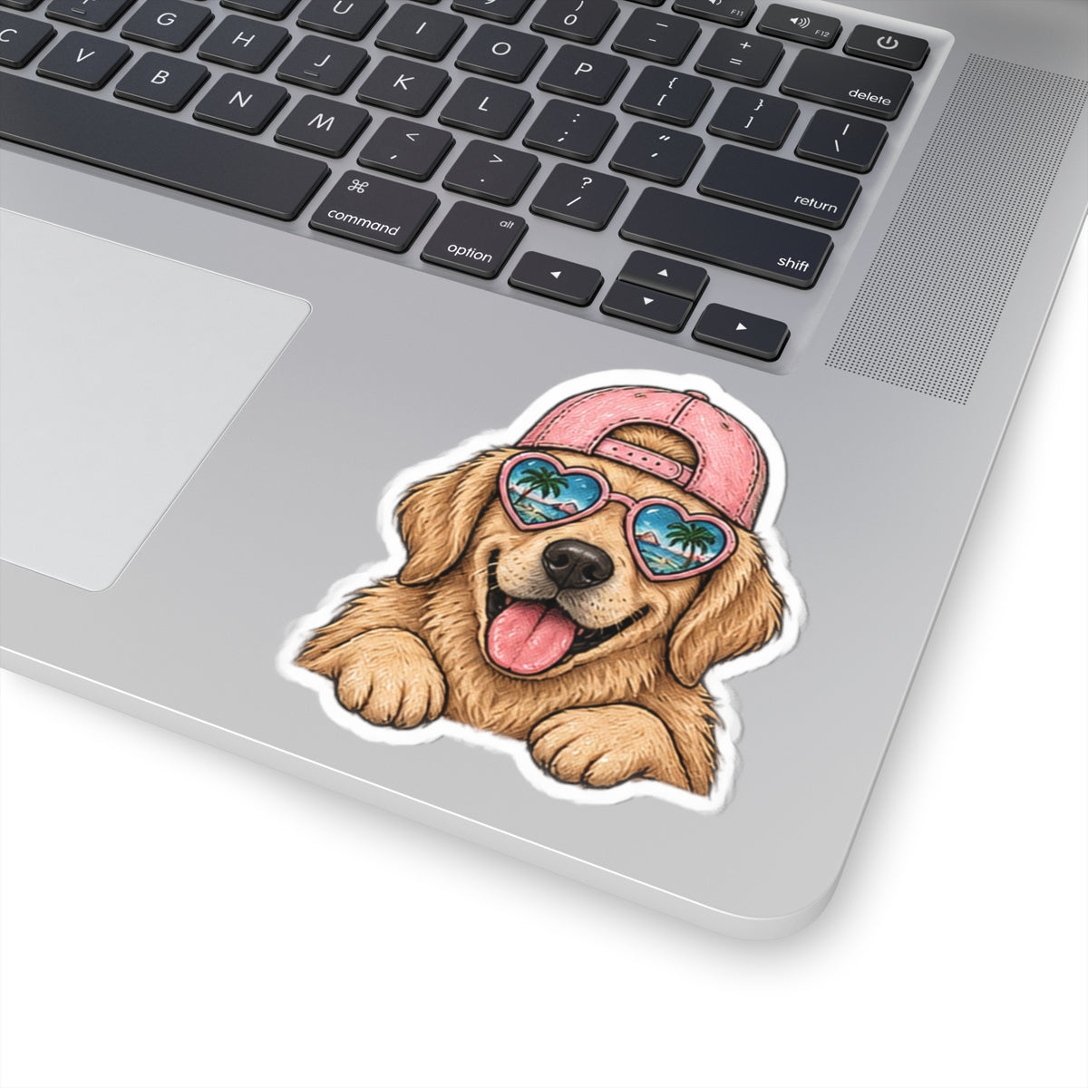 Beach Pup Sticker 🐶🌴🩷