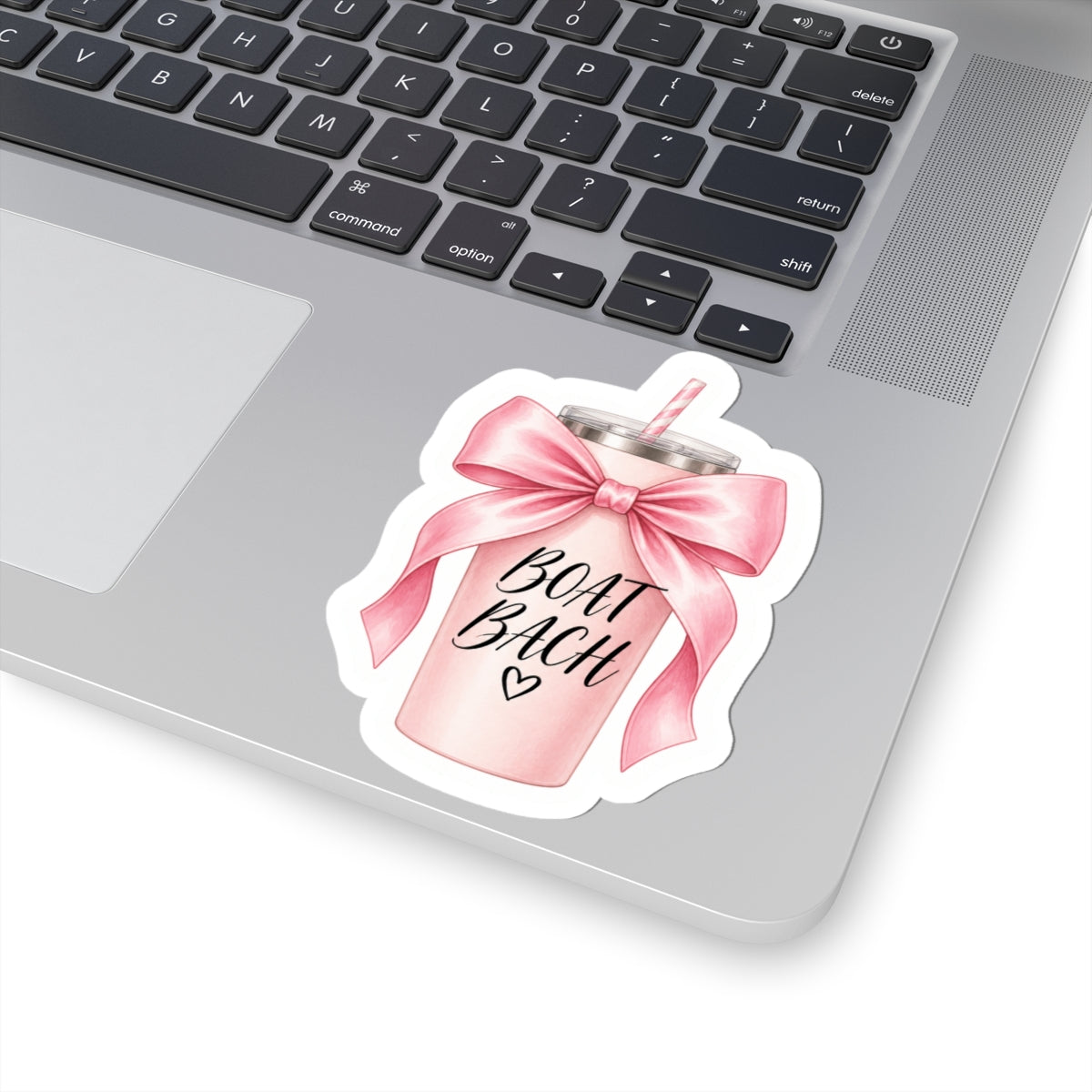 Boat Bach Bow Tumbler Sticker 🎀🛥️💗