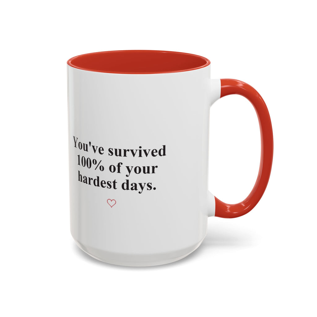 You’ve Survived 100% of Your Hardest Days Coffee Mug