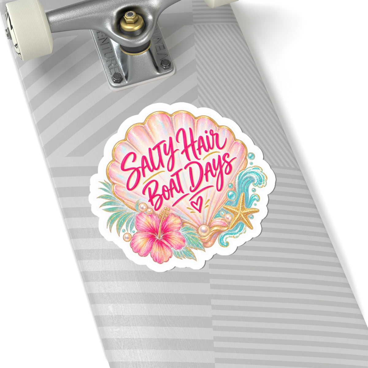 Salty Hair, Boat Days Sticker 🌺🌊💗