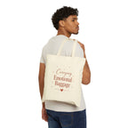 "Carrying Emotional Baggage" Cotton Canvas Tote Bag