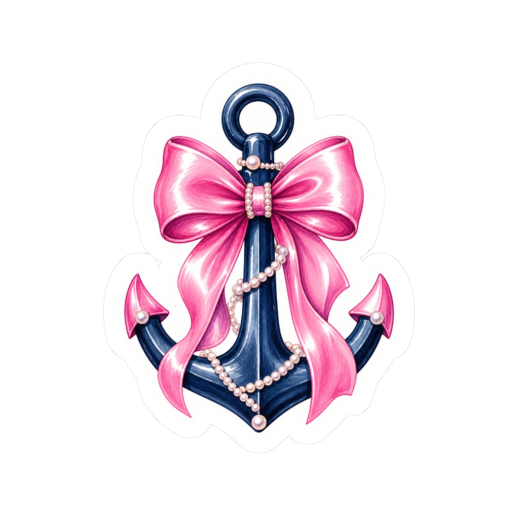 Pink Bow Anchor Sticker 🎀⚓️