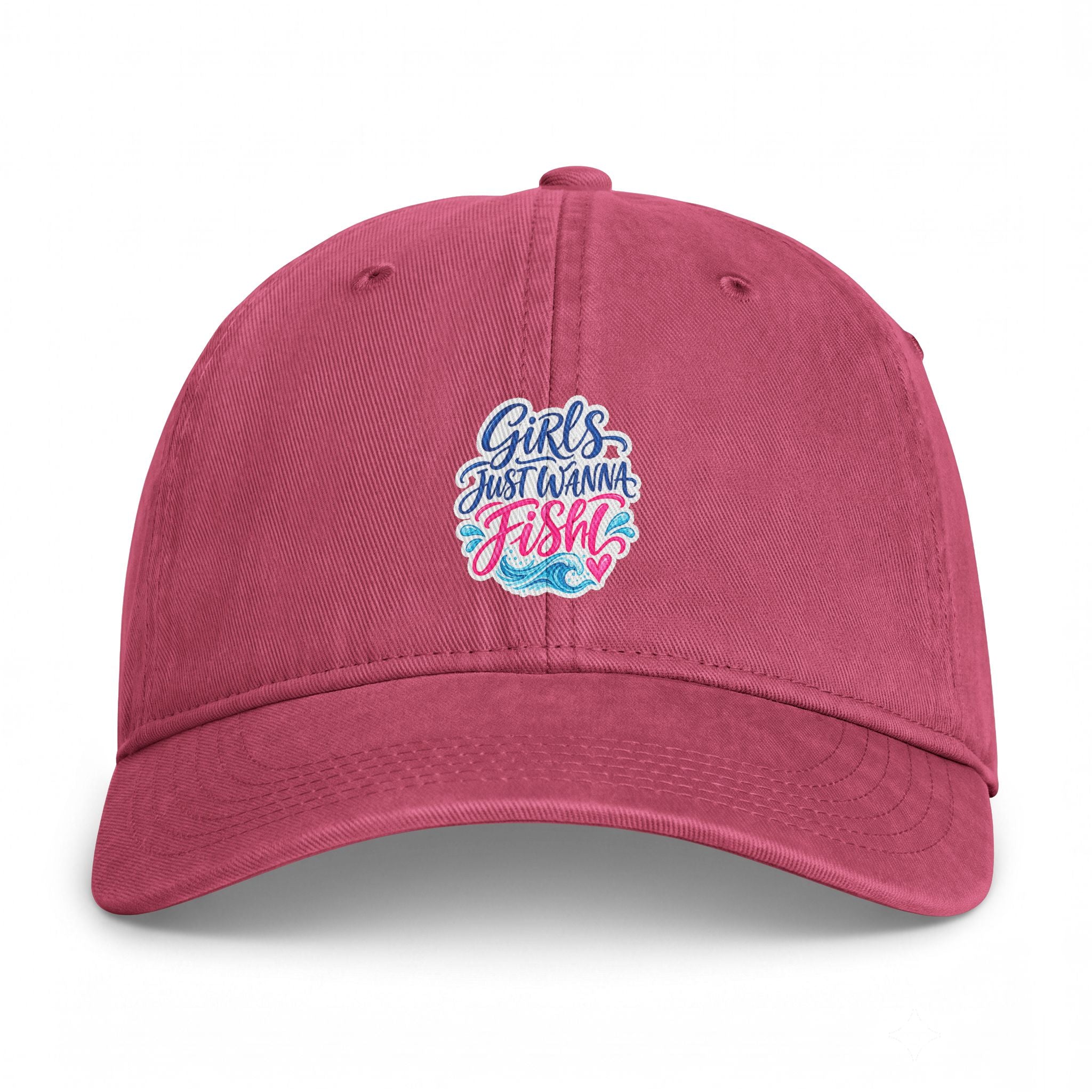 Girls Just Wanna Fish Coastal Washed Cap