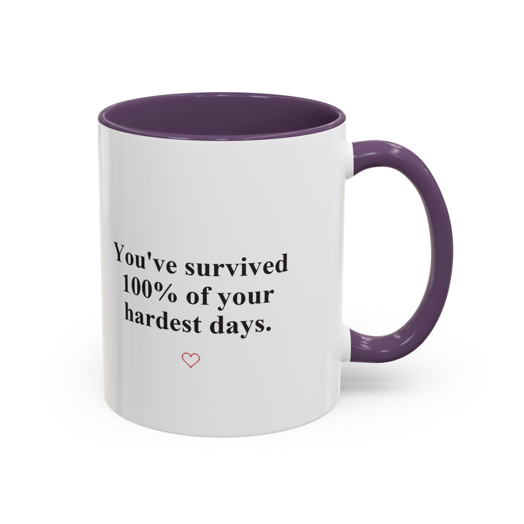 You’ve Survived 100% of Your Hardest Days Coffee Mug