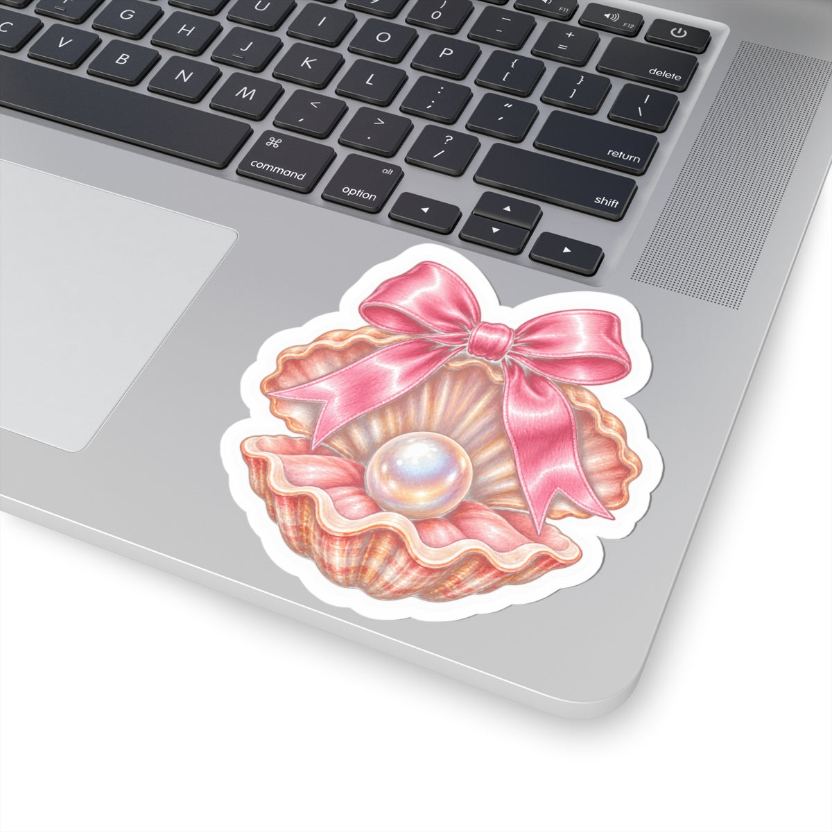 Pearl in a Bow Seashell Sticker 🎀🐚