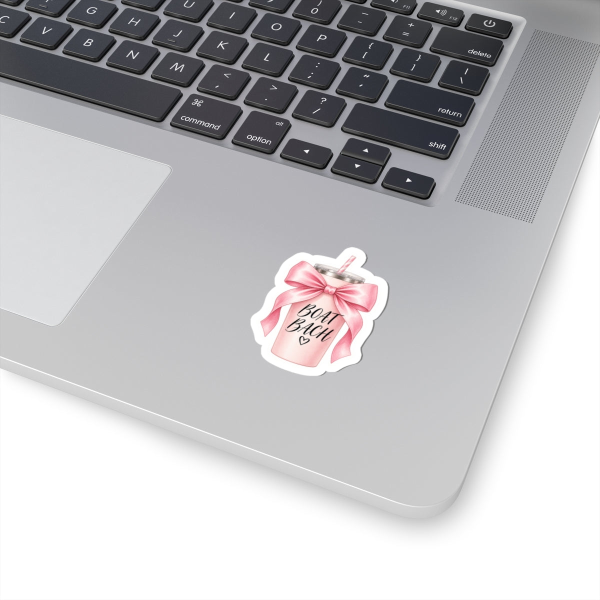 Boat Bach Bow Tumbler Sticker 🎀🛥️💗