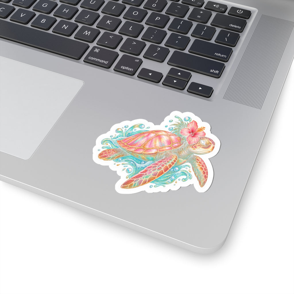 Tropical Sea Turtle Sticker