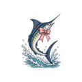 Pink Bow Marlin Sticker 🎀🎣🌊