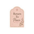 Return To Peace Floral Sticker
