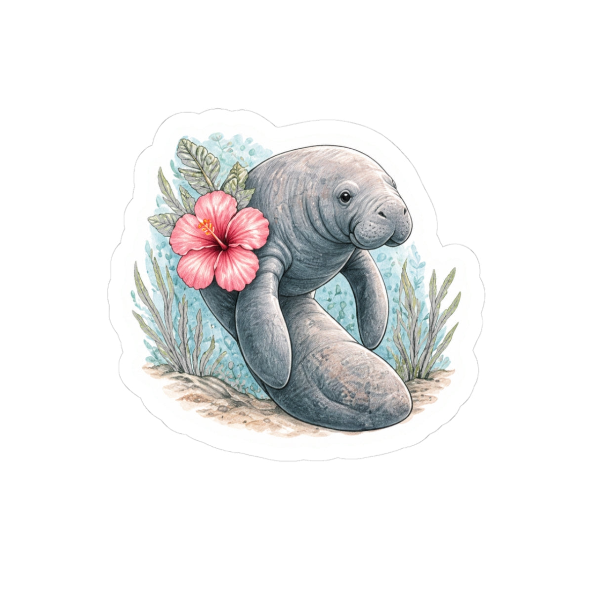 Manatee Sticker