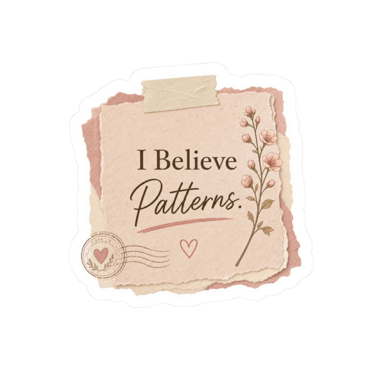 I Believe Patterns Sticker