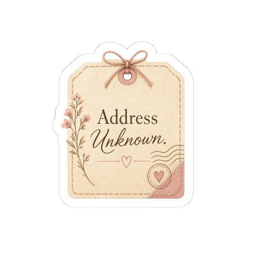 Address Unknown Sticker