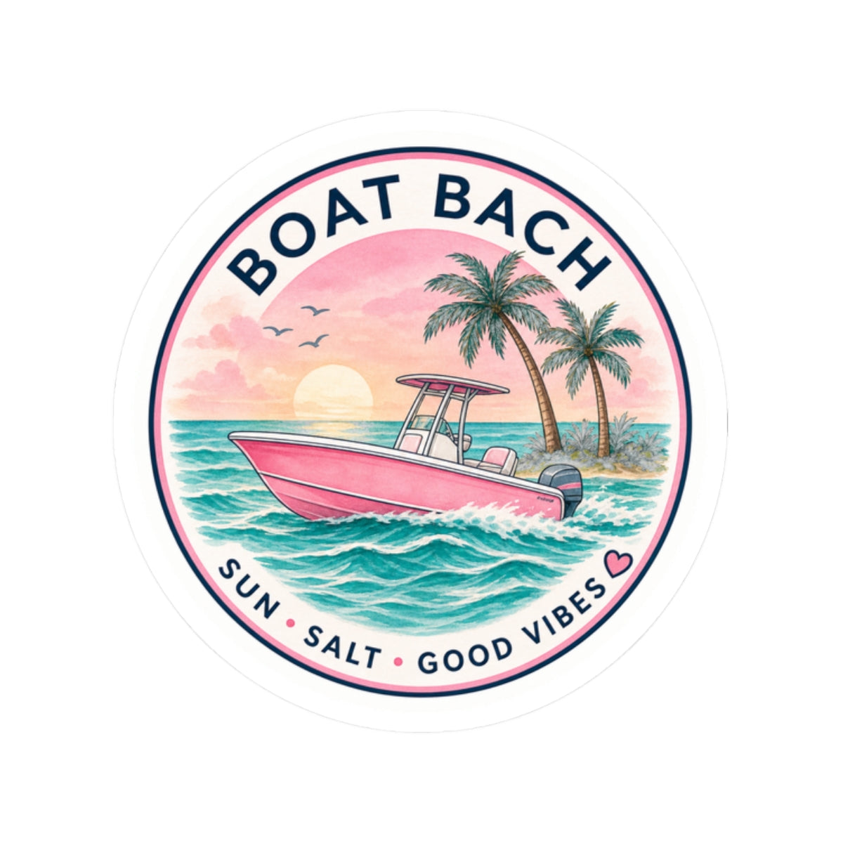 Boat Bach Sticker