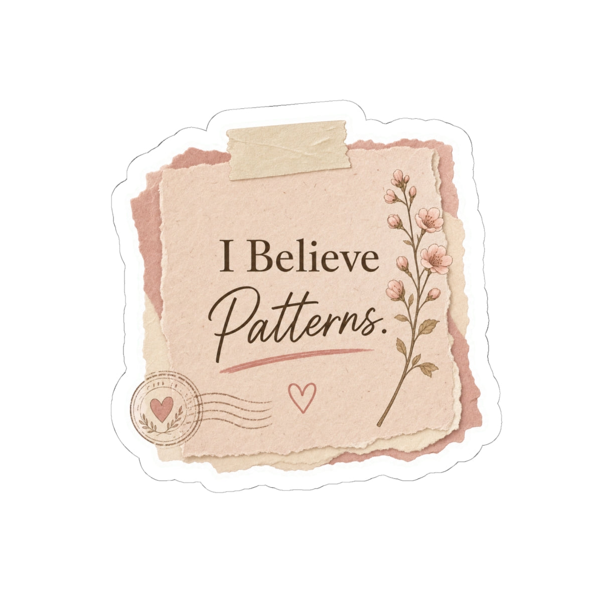 I Believe Patterns Sticker