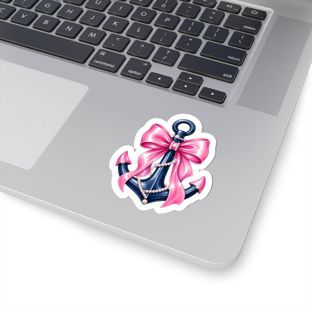Pink Bow Anchor Sticker 🎀⚓️
