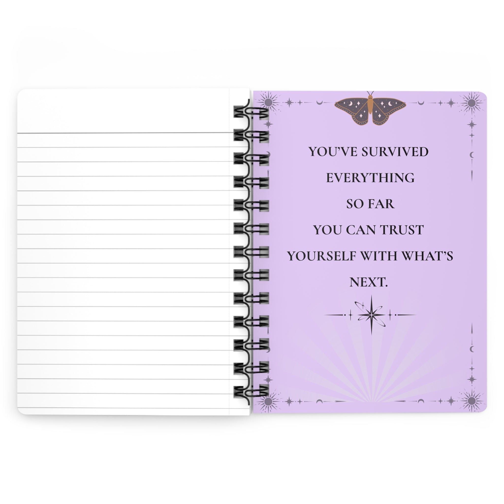 " The Chapter Is Closed " Spiral Bound Journal