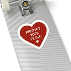 Protect Your Peace Heart Sticker
