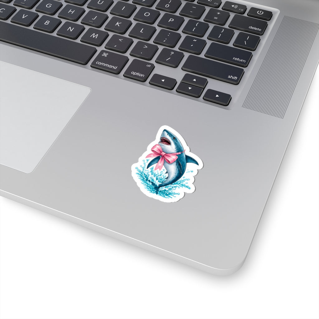 Pink Bow Shark Sticker 🎀🦈