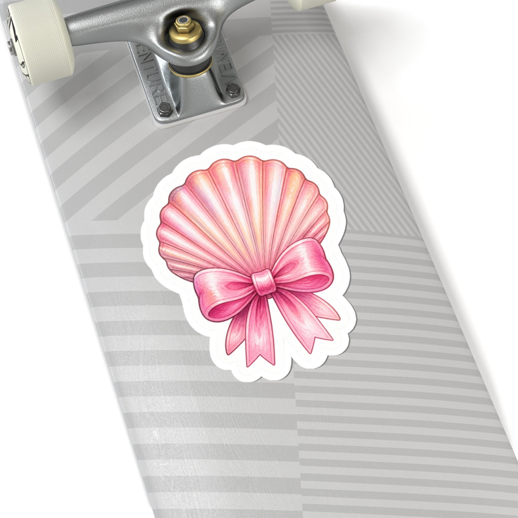 Pink Bow Seashell Sticker 🎀🐚