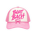 Boat Bachh Pink Trucker Hat Sticker 🎀🚤