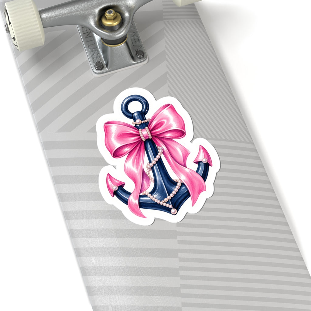 Pink Bow Anchor Sticker 🎀⚓️