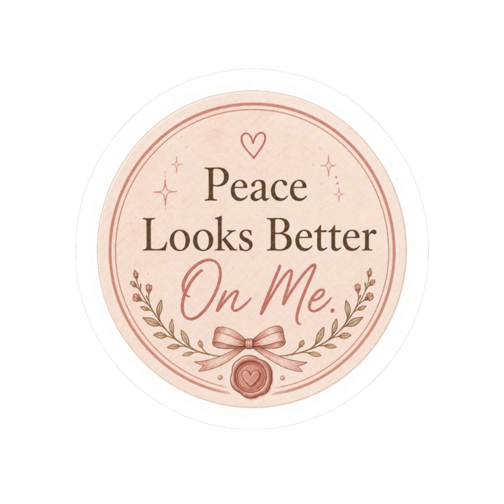 Peace Looks Better On Me Sticker