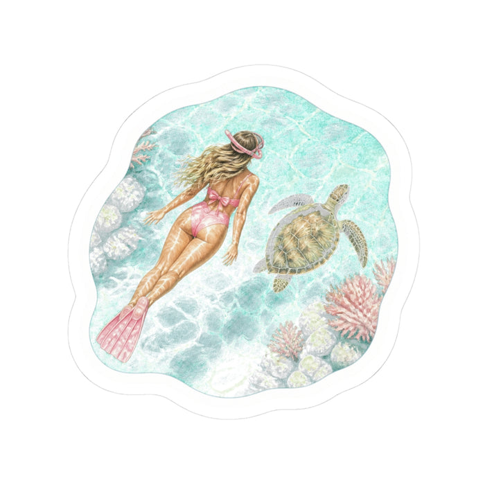 Mermaid & Sea Turtle Sticker