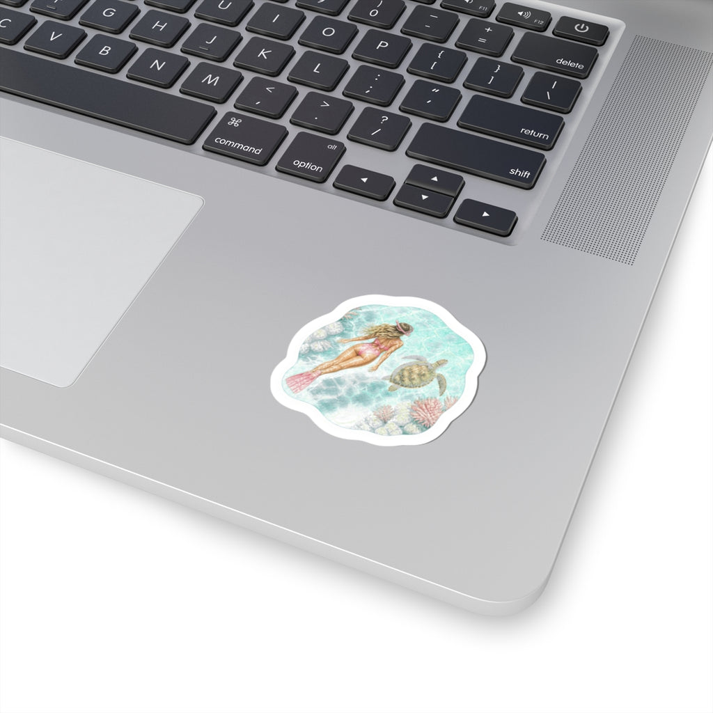 Mermaid & Sea Turtle Sticker