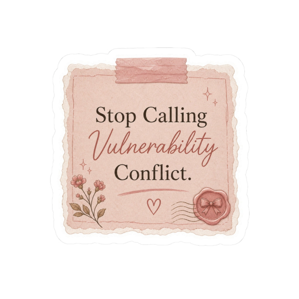 Stop Calling Vulnerability Conflict Sticker