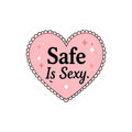 Safe Is Sexy Heart Sticker