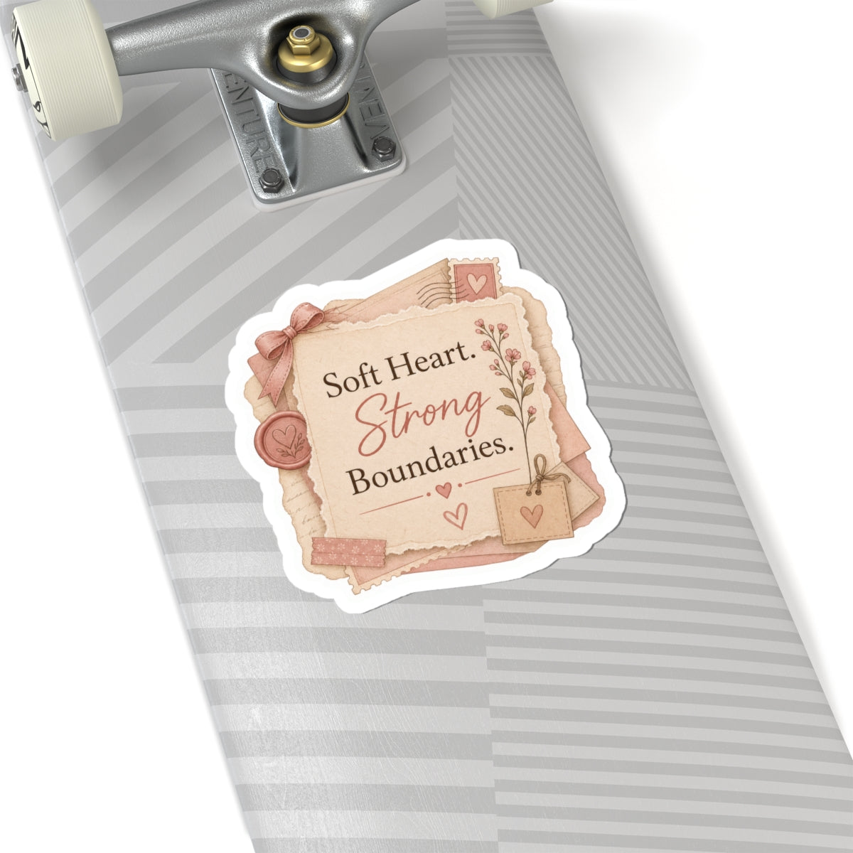 Soft Heart, Strong Boundaries Sticker