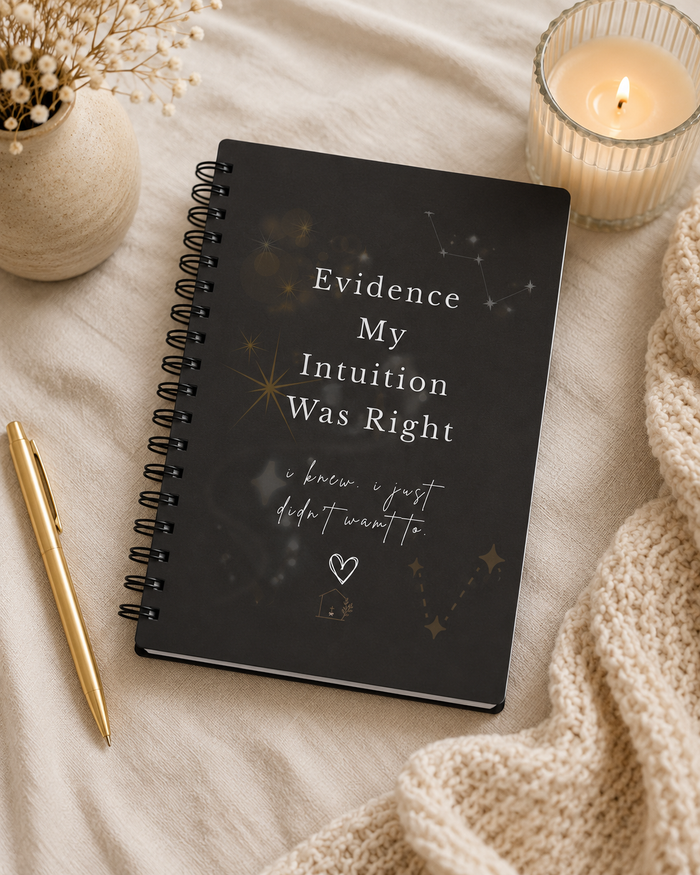 "Evidence My Intuition Was Right" Spiral Journal