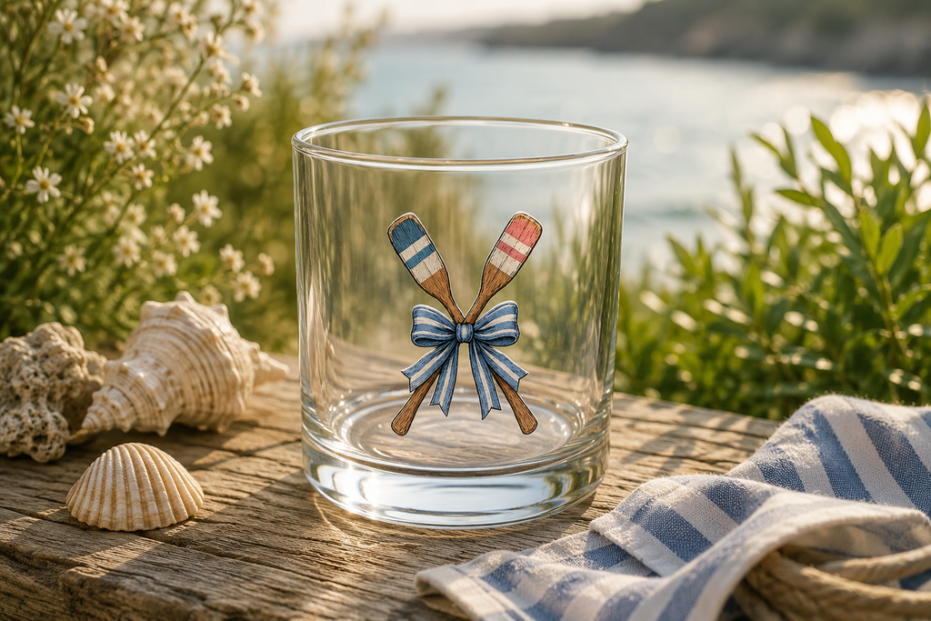 Nautical Oars Glass