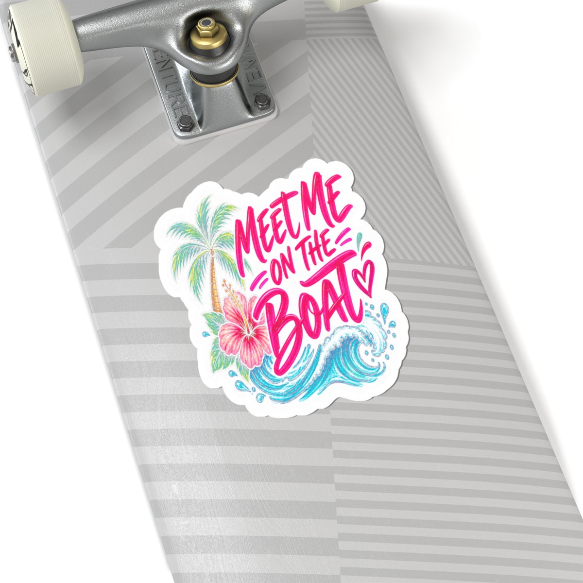 Meet Me on the Boat Tropical Sticker 🌴🌊💕