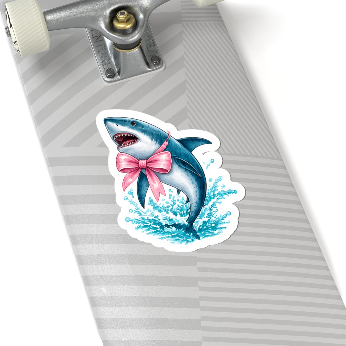 Pink Bow Shark Sticker 🎀🦈