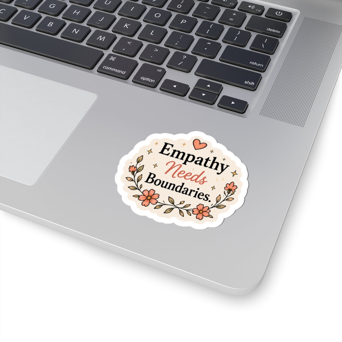 Empathy Needs Boundaries Floral Sticker