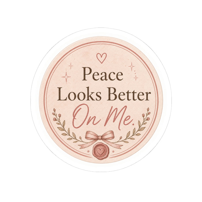 Peace Looks Better On Me Sticker