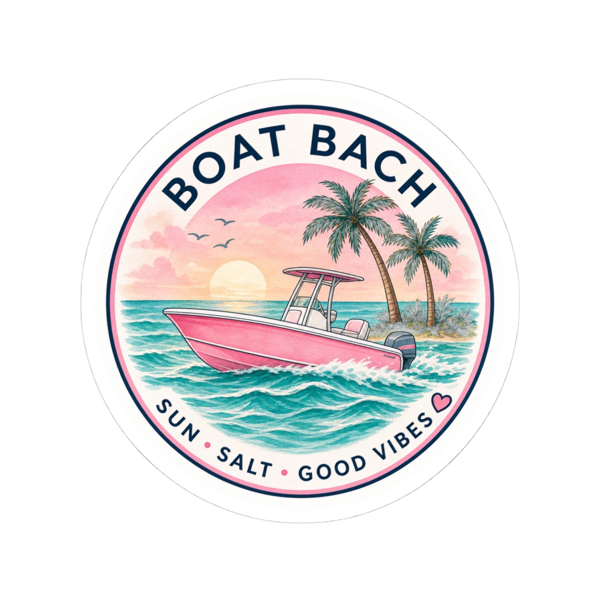 Boat Bach Sticker