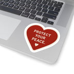 Protect Your Peace Heart Sticker