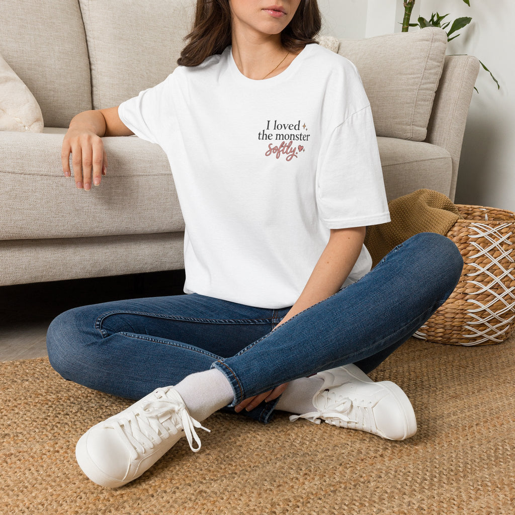I Loved the Monster Softly - Teddy Shadow Graphic Tee