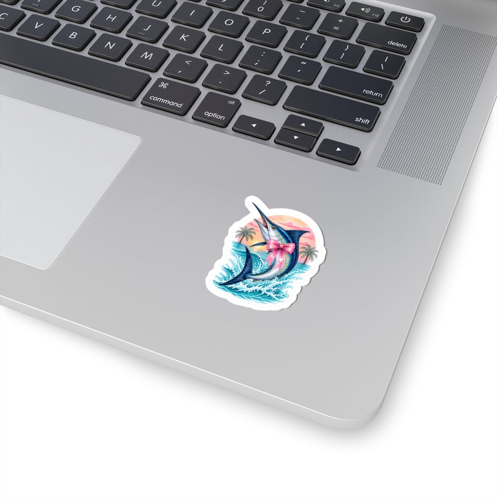 Marlin with Pink Bow Sticker